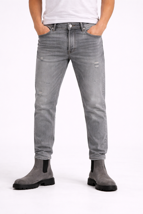 Blugi Bărbați Regular Fit Gri – Jeans Casual Modern