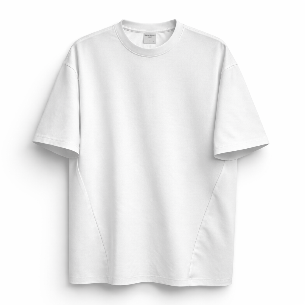 Compleu Sport Alb/Negru Oversize Bărbați – Tricou și Pantaloni Casual