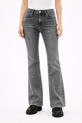 Blugi Damă Bootcut cu Pietricele Strălucitoare – Jeans Elegant Casual