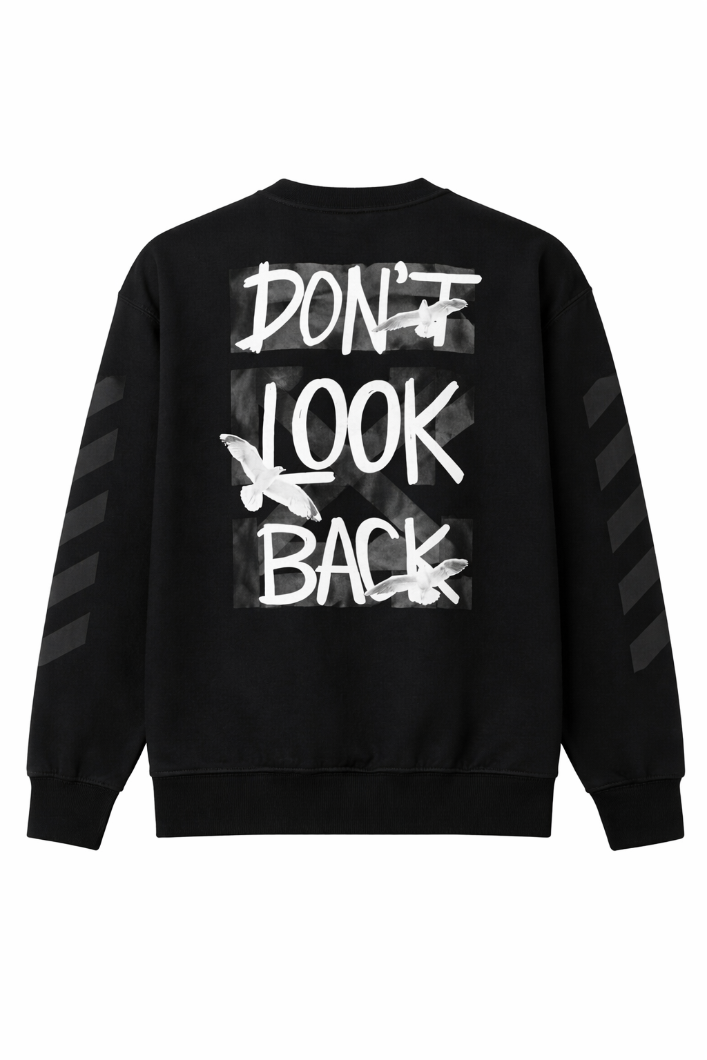Bluza Don't look back Relaxed fit Neagra