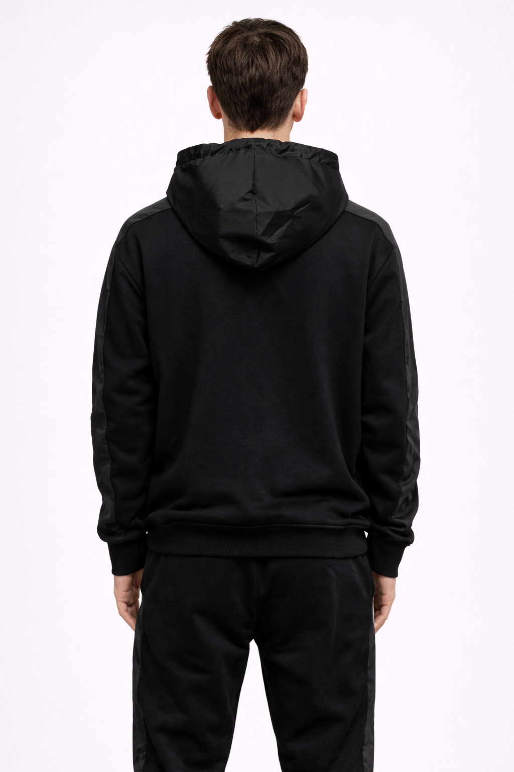 Set Unisex Sport Negru – Hanorac și Pantaloni Casual