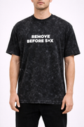 Tricou Oversize Negru – Remove Before Sex Print Streetwear