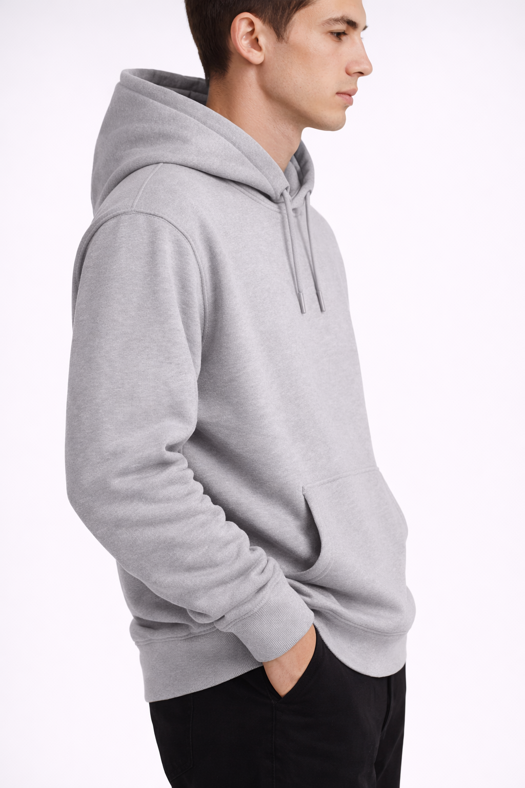 Hanorac Oversize Gri Bărbați – Hoodie Casual Streetwear