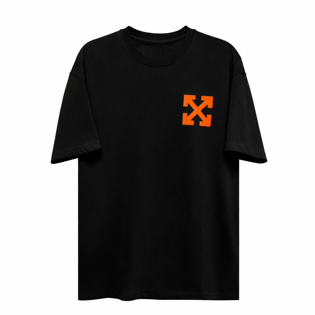 Tricou Bărbați Oversize Negru cu Print Streetwear, Casual Modern