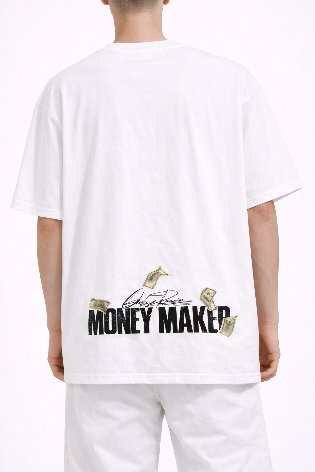 Tricou Oversize Negru Bărbați – Money Maker Print Streetwear