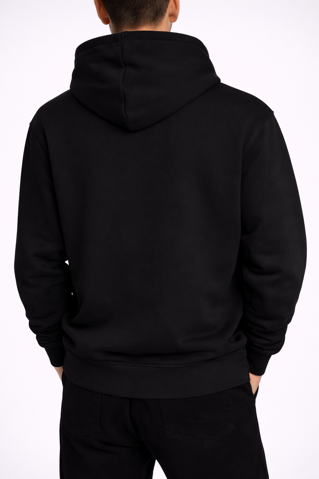Hanorac Oversize Negru Bărbați – Thug Life Print Streetwear