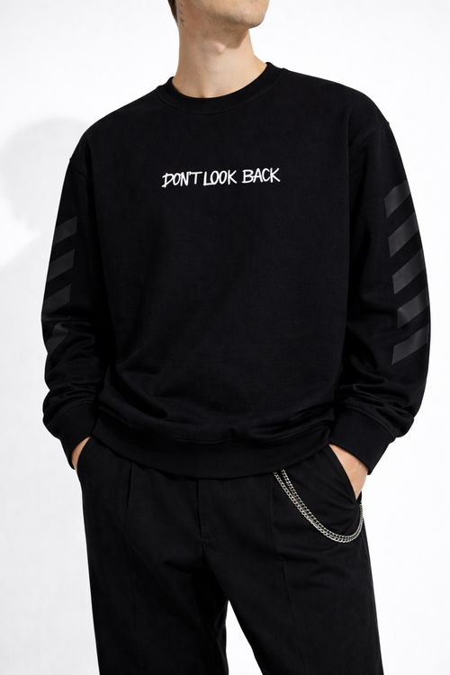 Bluza Don't look back Relaxed fit Neagra