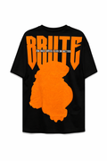 Tricou Negru Oversize BRUTE Print – Streetwear