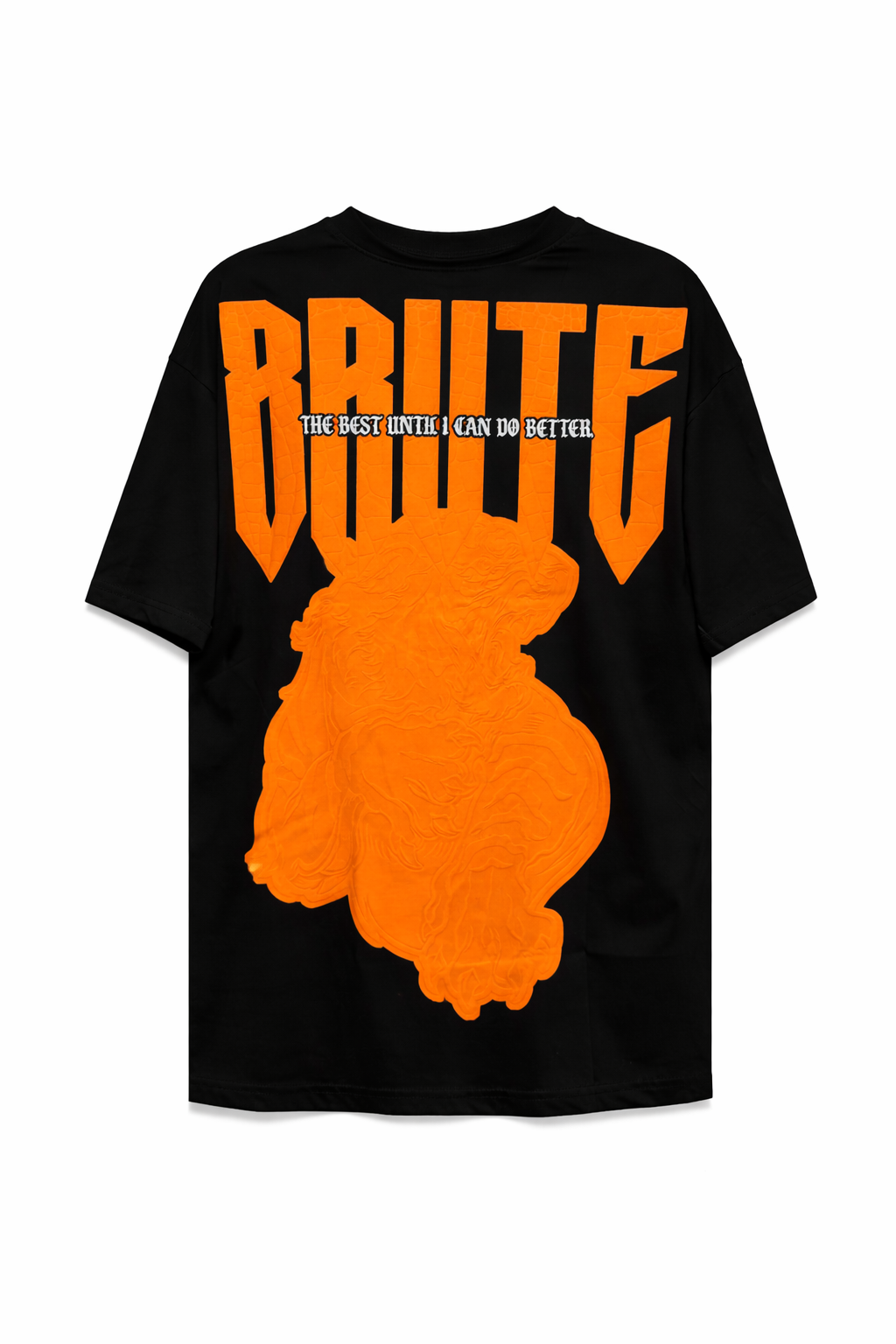 Tricou Negru Oversize BRUTE Print – Streetwear