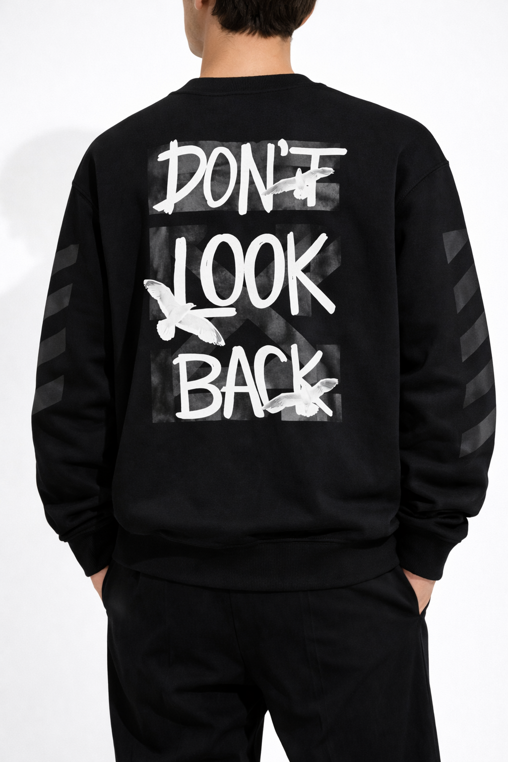 Bluza Don't look back Relaxed fit Neagra