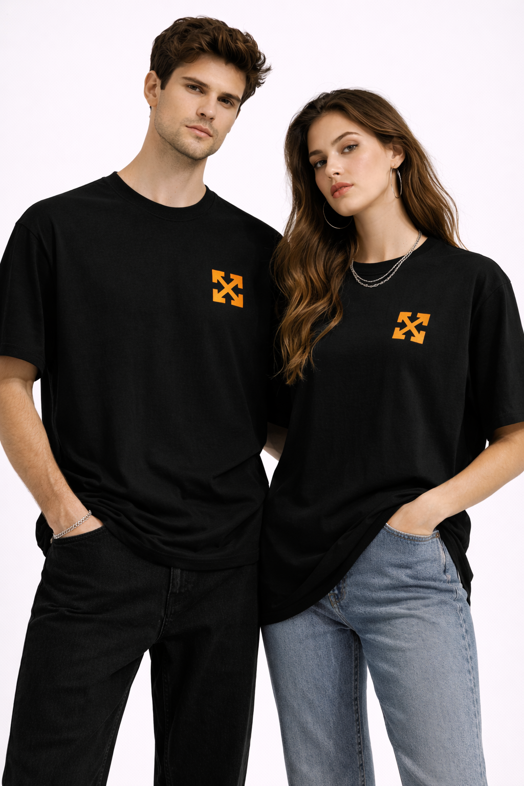 Tricou Bărbați Oversize Negru cu Print Streetwear, Casual Modern