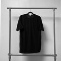 Tricou Bărbați Casual Oversize Negru, Tricou Basic pentru Ținute Zilnice
