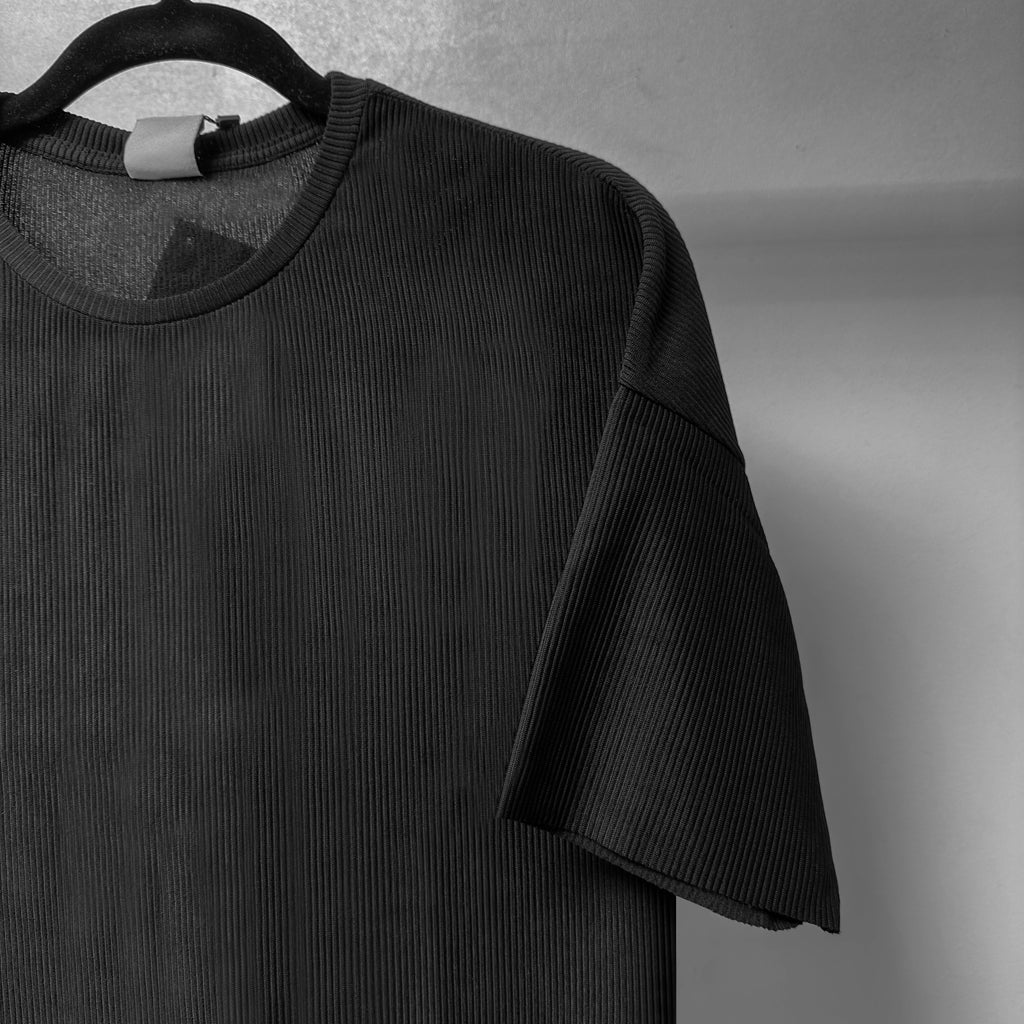 Tricou Bărbați Casual Oversize Negru, Tricou Basic pentru Ținute Zilnice