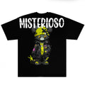 Tricou Negru Oversize MISTERIOSO Print – Streetwear