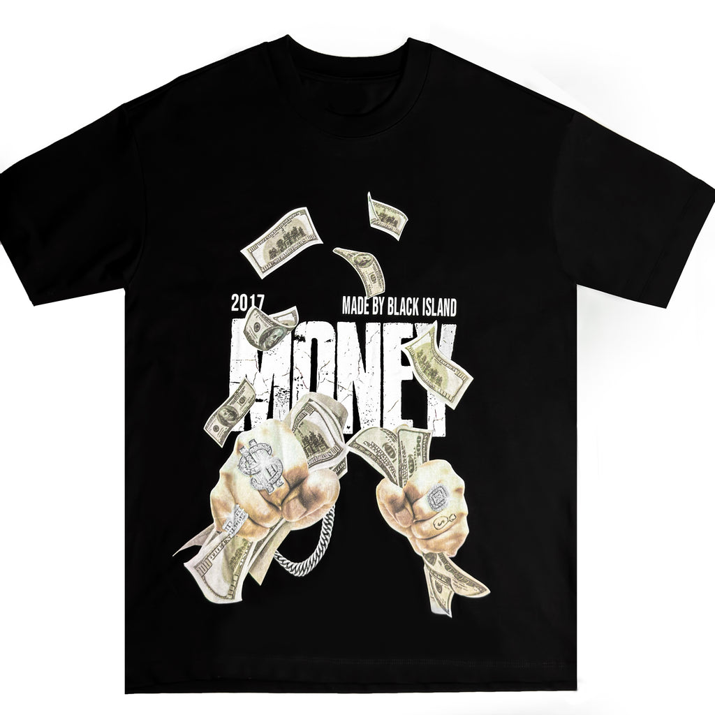 Tricou Oversize Negru Bărbați – Money Maker Print Streetwear