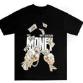 Tricou Oversize Negru Bărbați – Money Maker Print Streetwear