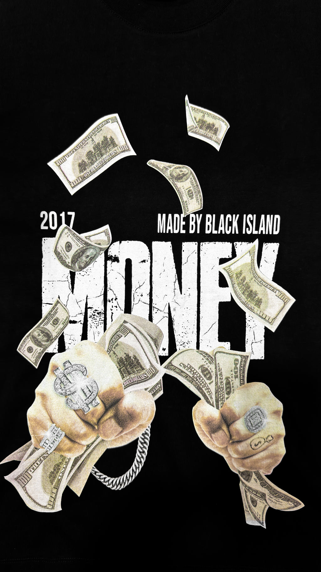 Tricou Oversize Negru Bărbați – Money Maker Print Streetwear