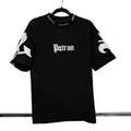 Tricou Oversize Negru Patron Print Bărbați – Streetwear Casual
