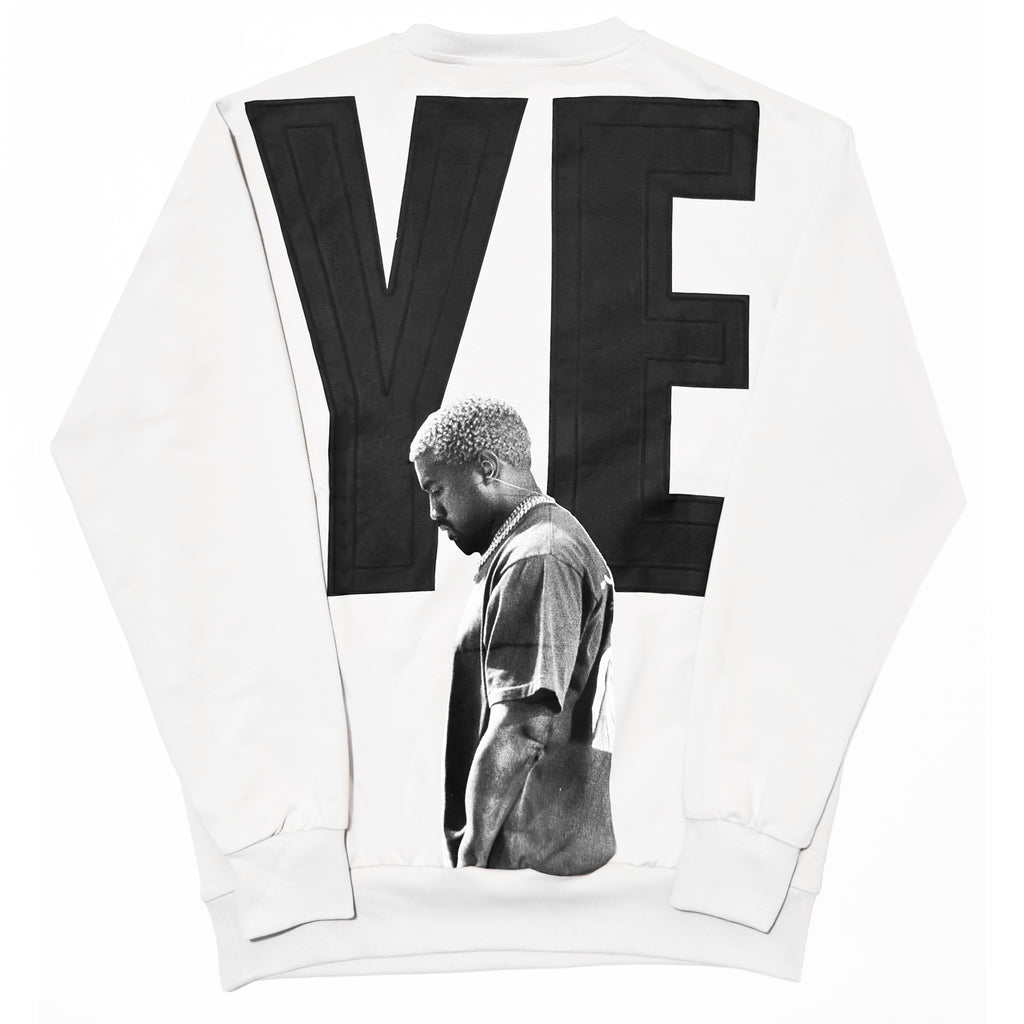 Tricou Oversize Bărbați YE Kanye West Print – Alb, Negru, Gri Streetwear
