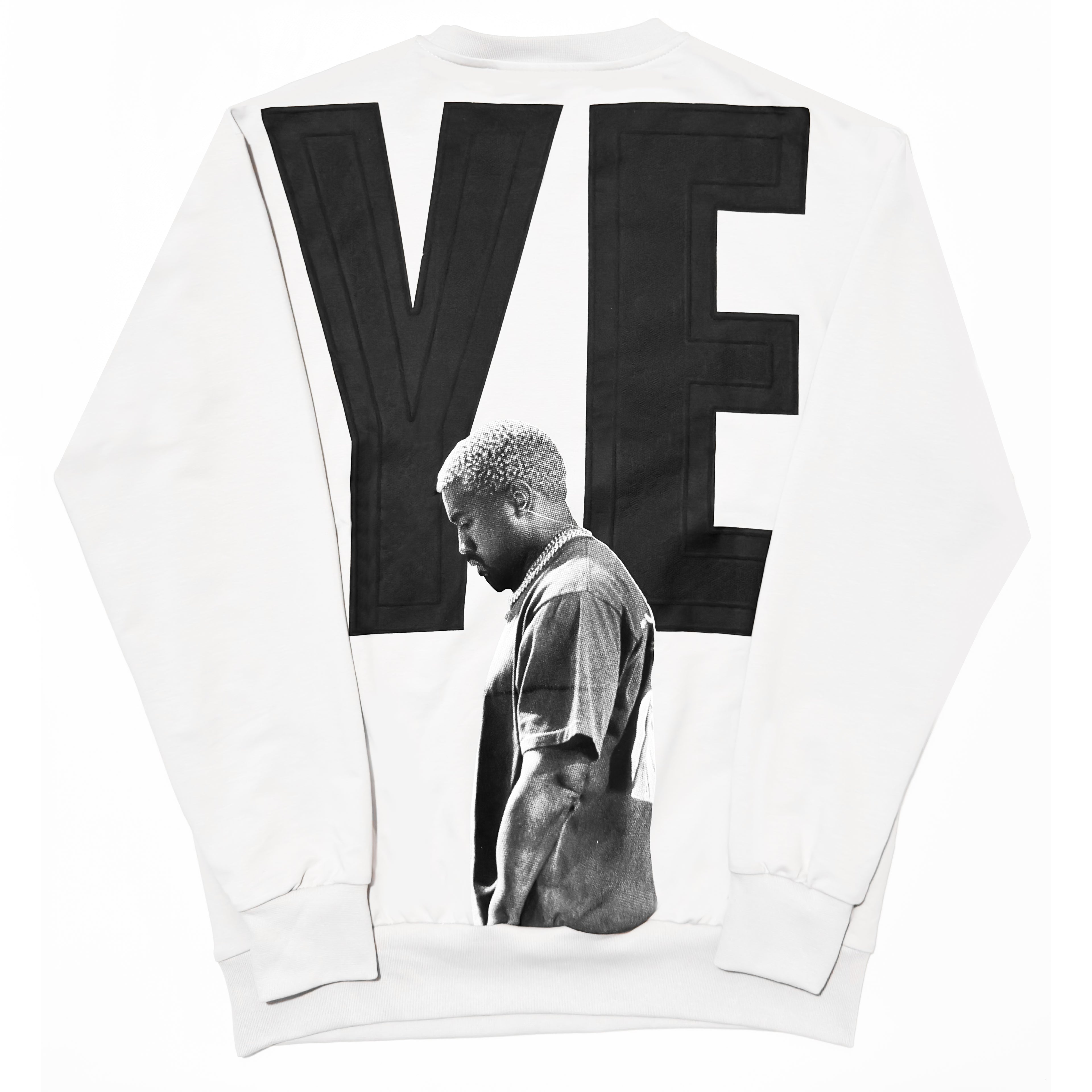 Tricou Oversize Bărbați YE Kanye West Print – Alb, Negru, Gri Streetwear