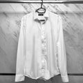 Cămașă Albă Elegantă Bărbați – Slim Fit Casual Business